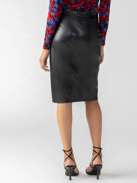 Sanctuary - Leather Like Split Skirt